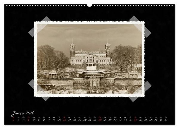 Produktbild: Dresden - Ein Kalender mit Fotografien wie aus einem alten Fotoalbum (Wandkalender 2026 DIN A2 quer), CALVENDO Monatskalender