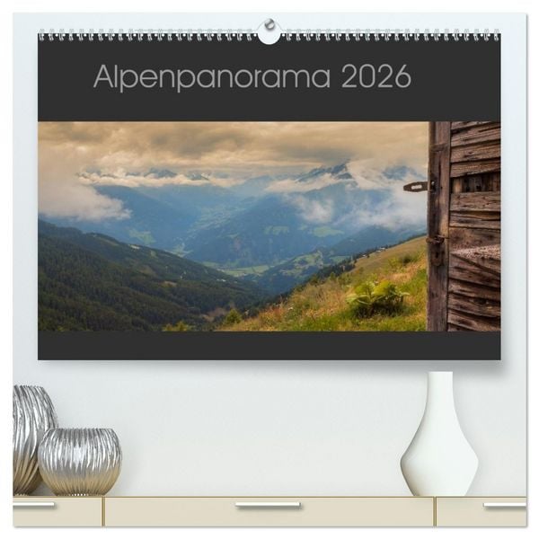 Produktbild: Alpenpanorama 2026 (hochwertiger Premium Wandkalender 2026 DIN A2 quer), Kunstdruck in Hochglanz