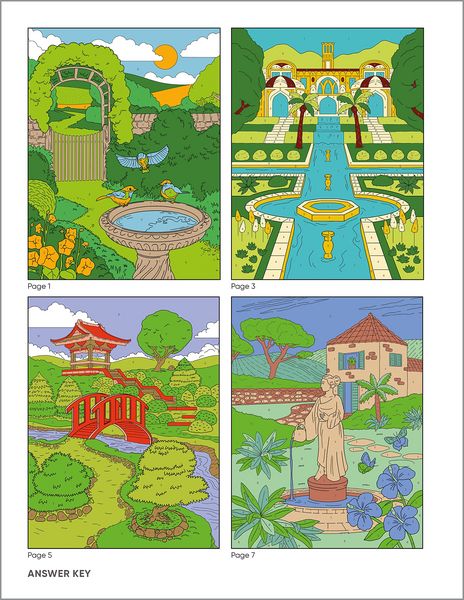 Produktbild: Garden Relaxation Color by Numbers for Adults