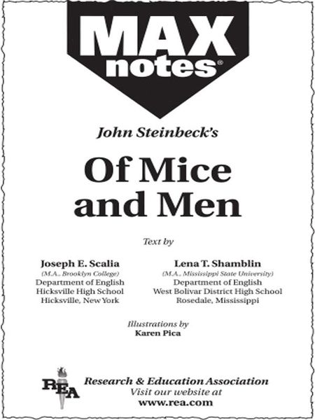Produktbild: Of Mice and Men (MAXNotes Literature Guides)