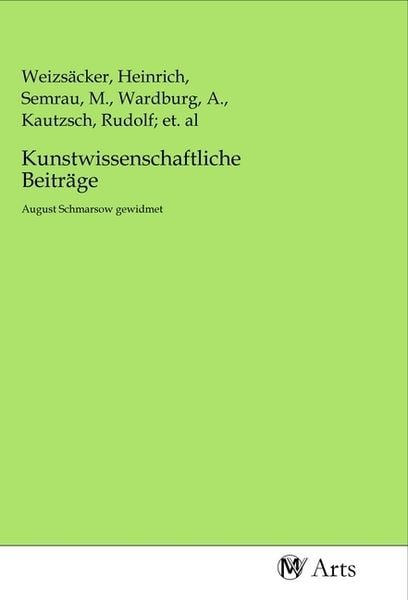 Produktbild: Kunstwissenschaftliche Beitr&auml;ge