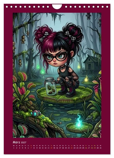 Produktbild: Fabulous Dolls - Gothic-G&ouml;res Abenteuer (Wandkalender 2027 DIN A4 hoch), CALVENDO Monatskalender