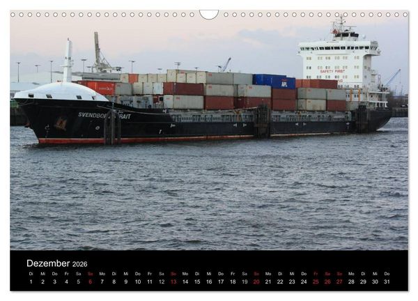 Produktbild: Schiffe im Hamburger Hafen (Wandkalender 2026 DIN A3 quer), CALVENDO Monatskalender