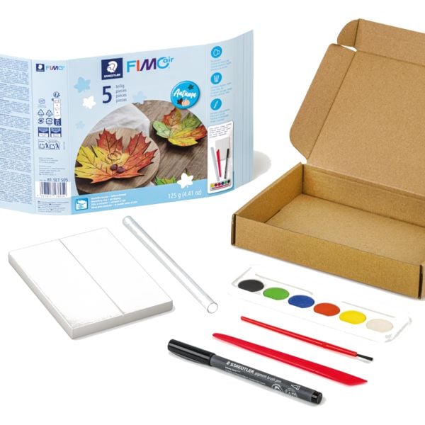 Produktbild: STAEDTLER Modelliermasse Set FIMOair autumn leaf, Herbstblatt, lufttrocknend