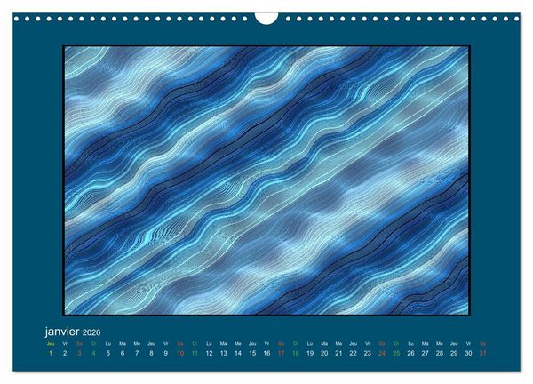 Produktbild: L'&acirc;me sauvage de l'abstrait (Calendrier mural 2026 DIN A3 vertical), CALVENDO calendrier mensuel