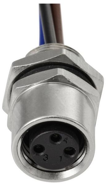Produktbild: TRU COMPONENTS TC-13751980 Anschlussleitung M8 x 1 Buchse, gerade 0.2 m Polzahl Sensoren: 3 1 St.