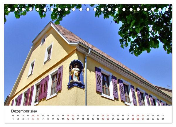 Produktbild: Wiesloch - Spaziergang durch die Altstadt (Tischkalender 2026 DIN A5 quer), CALVENDO Monatskalender