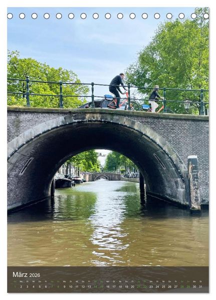 Produktbild: Sch&ouml;nes Amsterdam (Tischkalender 2026 DIN A5 hoch), CALVENDO Monatskalender