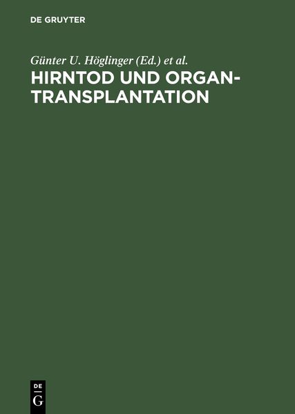 Produktbild: Hirntod und Organtransplantation