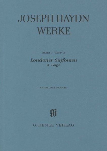 Produktbild: Joseph Haydn - Reihe 1, Bd. 18 | Londoner Sinfonien, 4. Folge