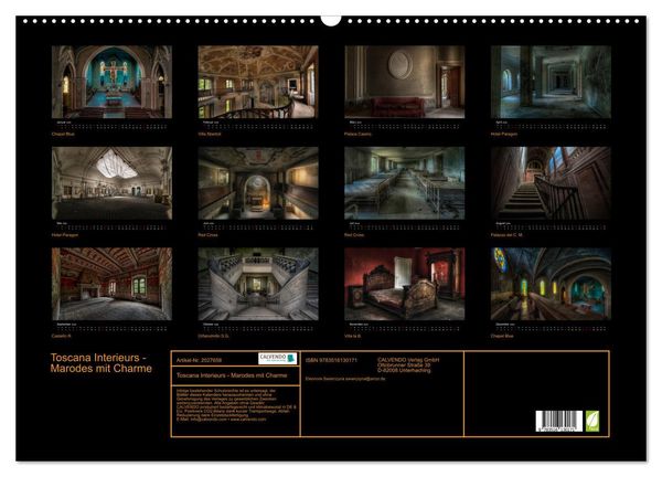 Produktbild: Toscana Interieurs - Marodes mit Charme (Wandkalender 2026 DIN A2 quer), CALVENDO Monatskalender