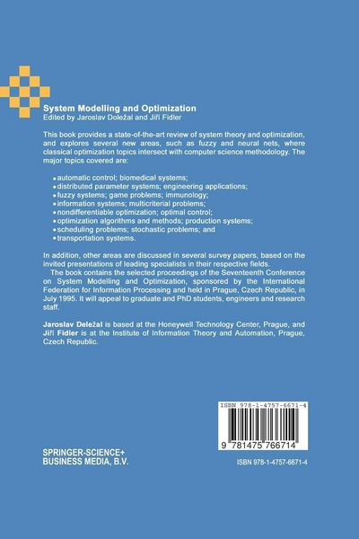 Produktbild: System Modelling and Optimization