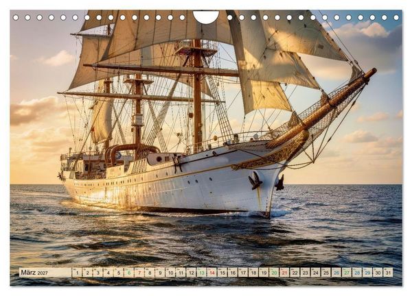 Produktbild: Segelschulschiffe - Weltweit (Wandkalender 2027 DIN A4 quer), CALVENDO Monatskalender