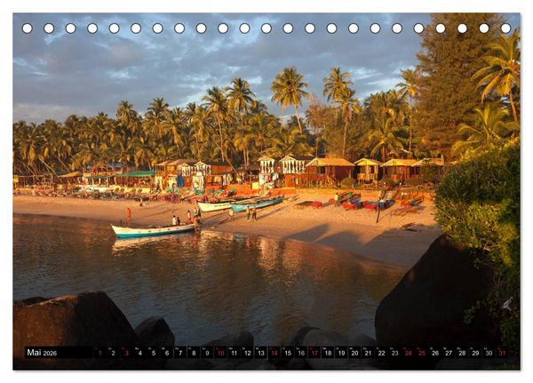 Produktbild: Indien - Goa (Tischkalender 2026 DIN A5 quer), CALVENDO Monatskalender