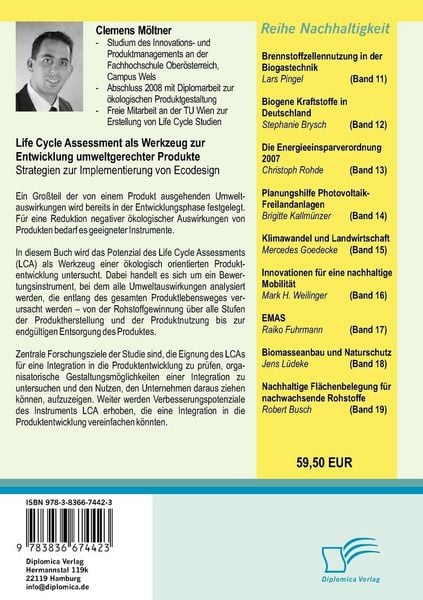 Produktbild: Life Cycle Assessment als Werkzeug zur Entwicklung umweltgerechter Produkte