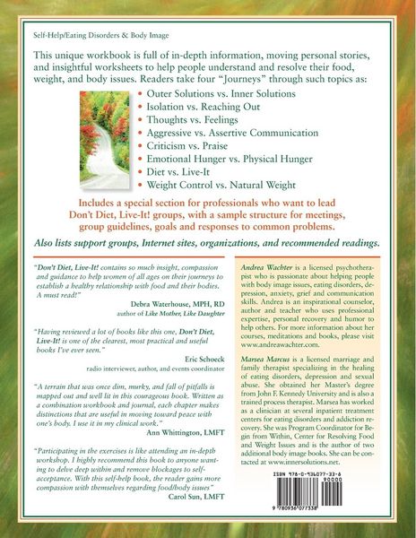 Produktbild: The Don't Diet, Live-It! Workbook