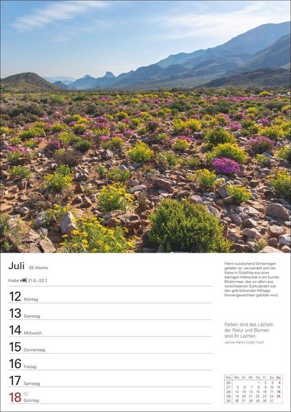 Produktbild: Wunder der Natur Wochenplaner 2027 - 53 faszinierende Fotografien