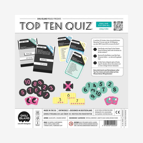 Produktbild: Queen Games - Top Ten Quiz