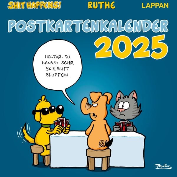 Shit happens! Postkartenkalender 2025