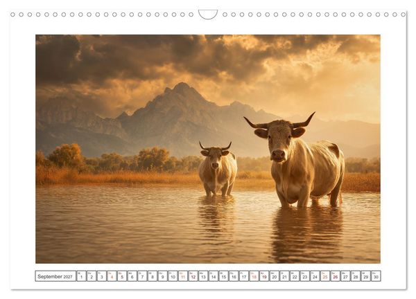 Produktbild: Die edle Kuh (Wandkalender 2027 DIN A3 quer), CALVENDO Monatskalender