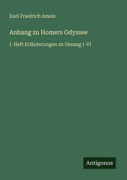 Produktbild: Anhang zu Homers Odyssee