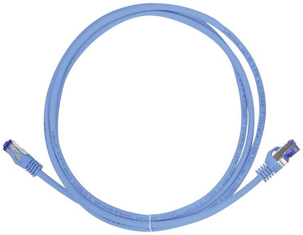 Produktbild: LogiLink C6A096S RJ45 CAT 6a S/FTP 10.00 m Blau 1 St.