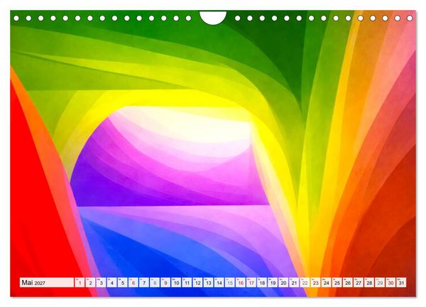 Produktbild: Dynamische Farbwelten (Wandkalender 2027 DIN A4 quer), CALVENDO Monatskalender