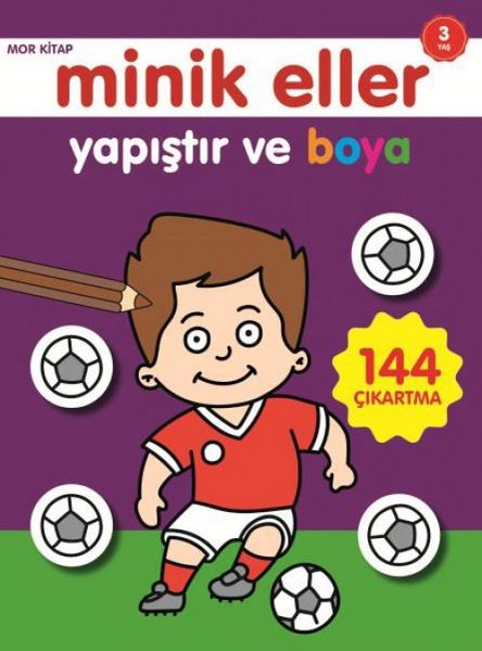 Produktbild: Minik Eller Yapistir Ve Boya Mor Kitap