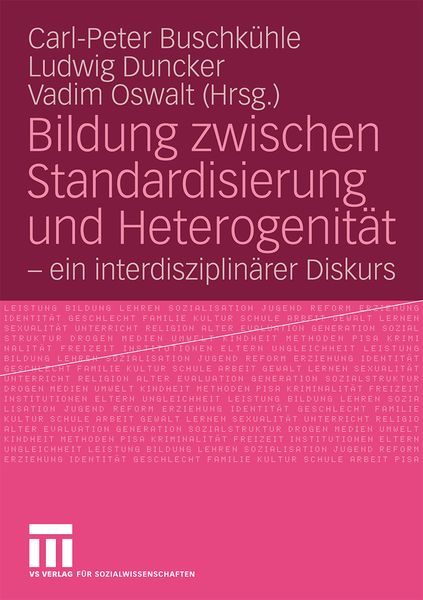 Produktbild: Bildung zwischen Standardisierung und Heterogenit&auml;t