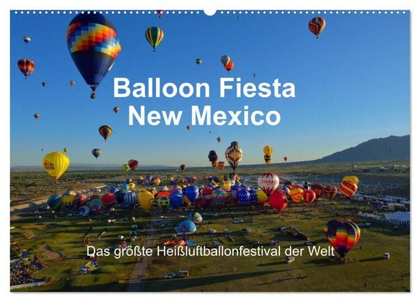 Produktbild: Balloon Fiesta New Mexico (Wandkalender 2026 DIN A2 quer), CALVENDO Monatskalender