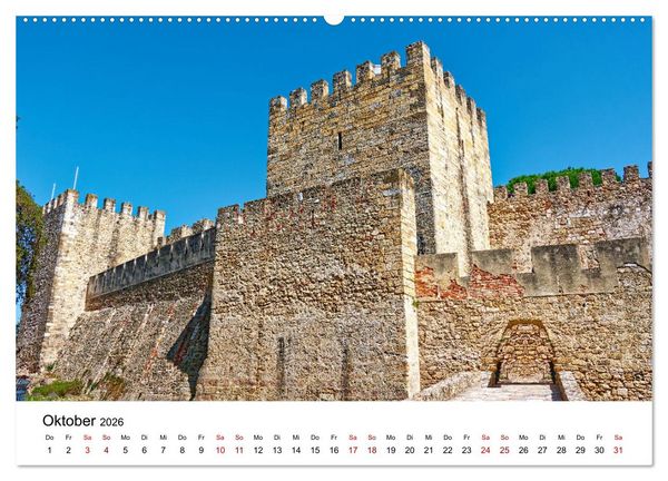 Produktbild: Lissabon und seine Wahrzeichen - Zwischen Tradition und Moderne (hochwertiger Premium Wandkalender 2026 DIN A2 quer), Kunstdruck in Hochglanz