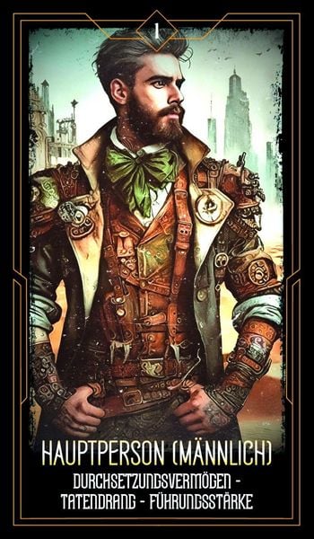 Produktbild: Steampunk Kipper - 36 Kipperkarten und 144-seitiges Booklet (Cyberpunk)