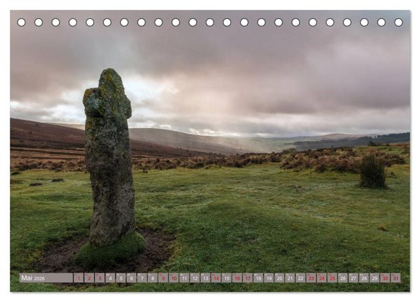 Produktbild: Dartmoor, herbe Sch&ouml;nheit im S&uuml;den Englands (Tischkalender 2026 DIN A5 quer), CALVENDO Monatskalender