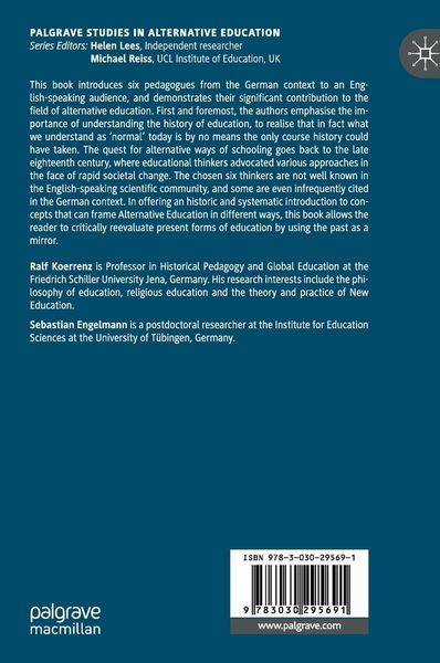 Produktbild: Forgotten Pedagogues of German Education