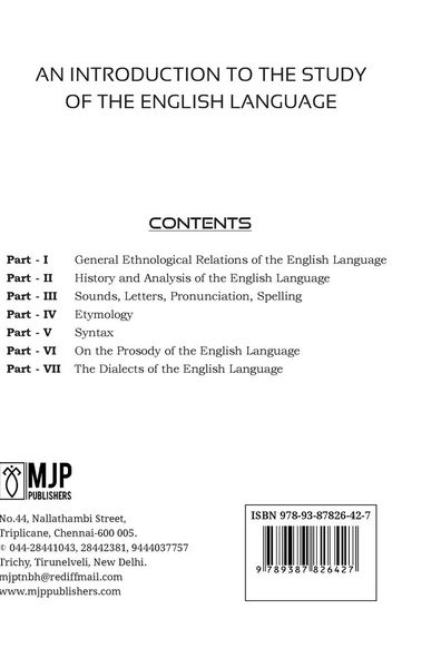 Produktbild: An Introduction To The Study Of The English Language