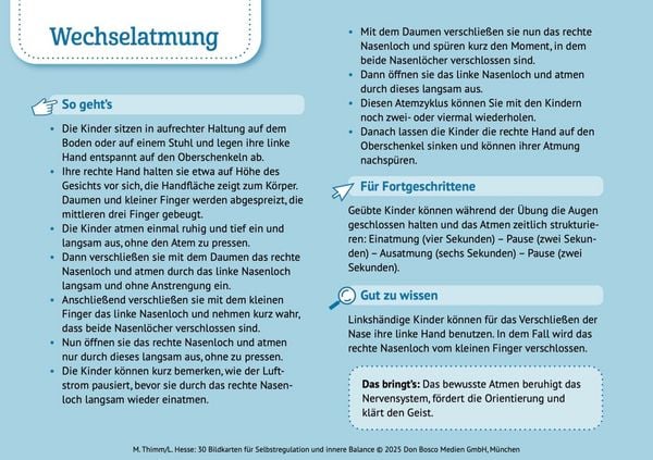 Produktbild: 30 Bildkarten f&uuml;r Selbstregulation und innere Balance