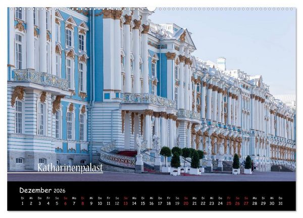 Produktbild: Von Moskau nach St. Petersburg (hochwertiger Premium Wandkalender 2026 DIN A2 quer), Kunstdruck in Hochglanz
