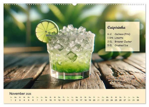 Produktbild: Cocktail-Klassiker (hochwertiger Premium Wandkalender 2026 DIN A2 quer), Kunstdruck in Hochglanz