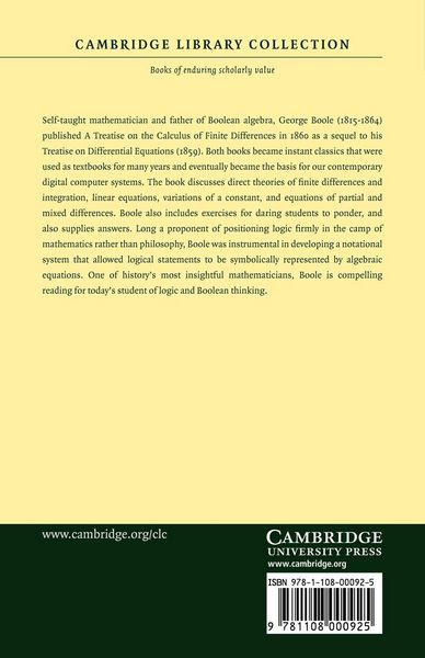 Produktbild: A Treatise on the Calculus of Finite Differences