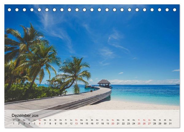 Produktbild: S&uuml;dseetr&auml;ume. Paradiese im Pazifik (Tischkalender 2026 DIN A5 quer), CALVENDO Monatskalender