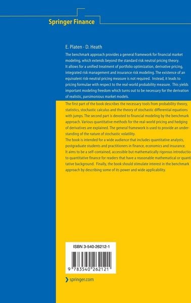 Produktbild: A Benchmark Approach to Quantitative Finance