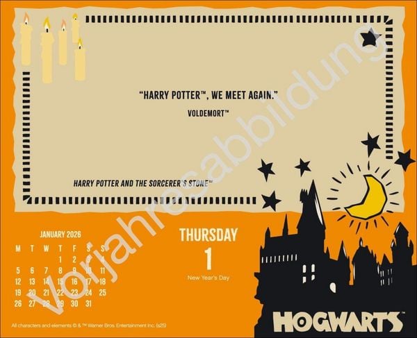 Produktbild: Harry Potter Tagesabrei&szlig;kalender 2027