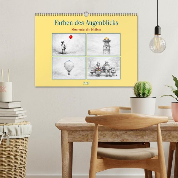 Produktbild: Farben des Augenblicks - Momente, die bleiben (Wandkalender 2027 DIN A3 quer), CALVENDO Monatskalender
