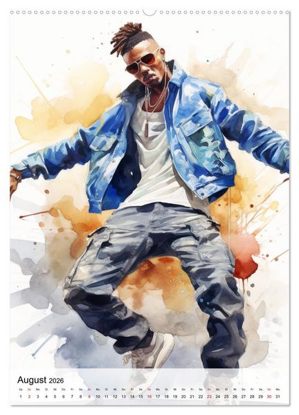 Produktbild: Hip Hop Boys. Dynamik und Energie (Wandkalender 2026 DIN A2 hoch), CALVENDO Monatskalender