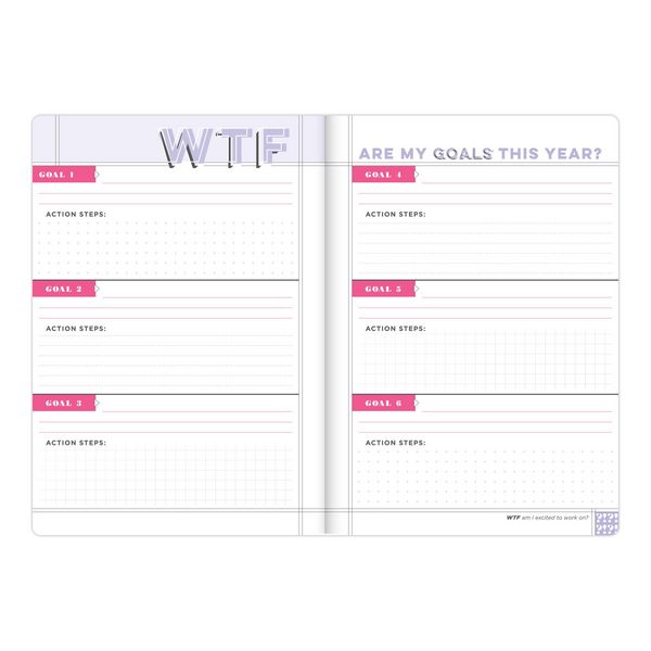 Produktbild: Wtf Undated Planner and Weekly Agenda Notebook