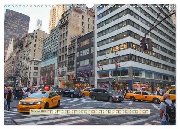 Produktbild: Streets of New York - Zu Fu&szlig; durch die Metropole der Superlative (Wandkalender 2026 DIN A3 quer), CALVENDO Monatskalender