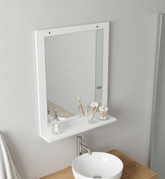 Produktbild: Holz Badspiegel Wandspiegel H&auml;ngespiegel Flonali