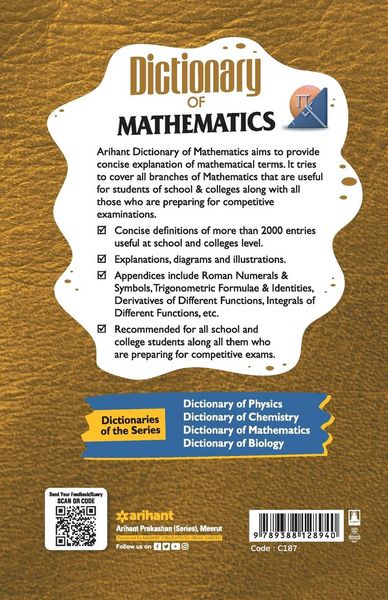 Produktbild: Dictionary of Mathematics