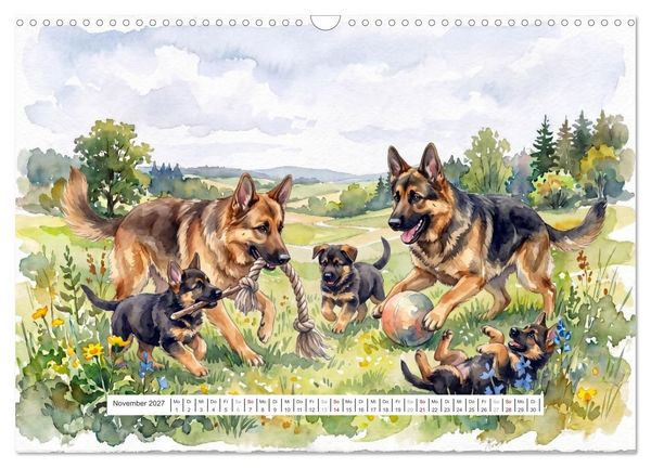 Produktbild: Treue Gef&auml;hrten (Wandkalender 2027 DIN A3 quer), CALVENDO Monatskalender
