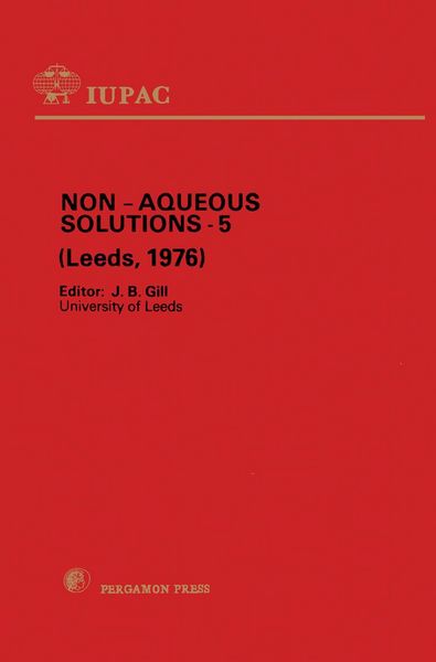 Produktbild: Non-Aqueous Solutions - 5